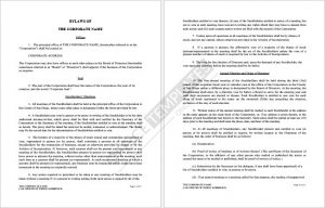 Download Corporate Bylaws Format 01