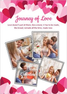 Download Journey of Love Valentine’s Day Card Template