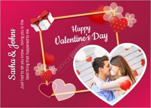 Download Photo Valentine’s Day Card Template in MS Word