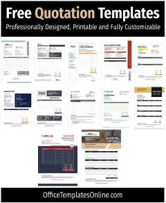 12+ FREE Quotation Templates for Every Business and Individual Need
