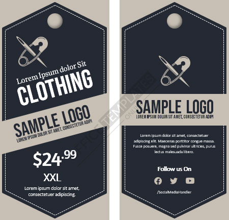 Free Editable Clothing Tag Templates