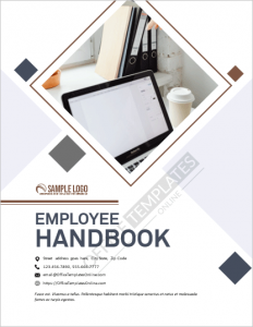 Company Employee Handbook Template designed for MS Word
