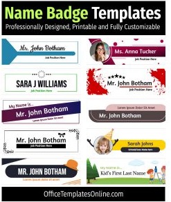 10+ Free Name Badge & Tag Templates for MS Word