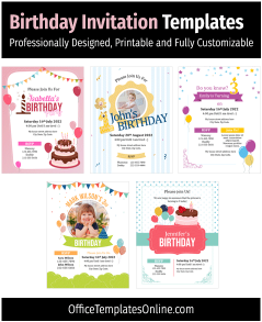 11 Free Baby Birthday Invitation Card Templates for MS Word