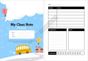 5+ Free School Student Diary/Planner Templates for MS Word
