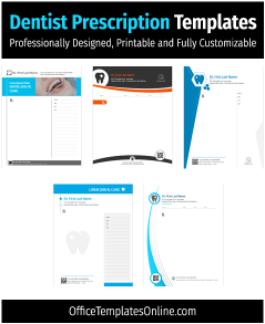 5+ Dentist Prescription Pad Templates for MS Word [Download Free]
