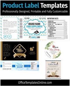 5+ Free Printable Product Label Templates for MS Word