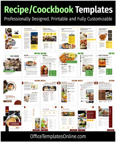 Professional yet Free Recipe/Cookbook Templates for MS Word