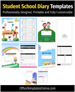 5+ School Student Diary/Planner Templates for MS Word [Free .docx files]