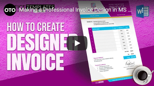 How To Design Professional Invoice In Ms Word