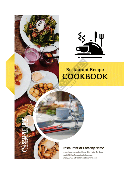 recipe book cover template