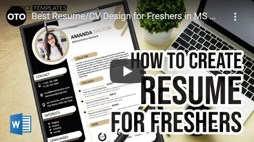 how-to-design-modernl-resume-for-freshers-in-ms-word