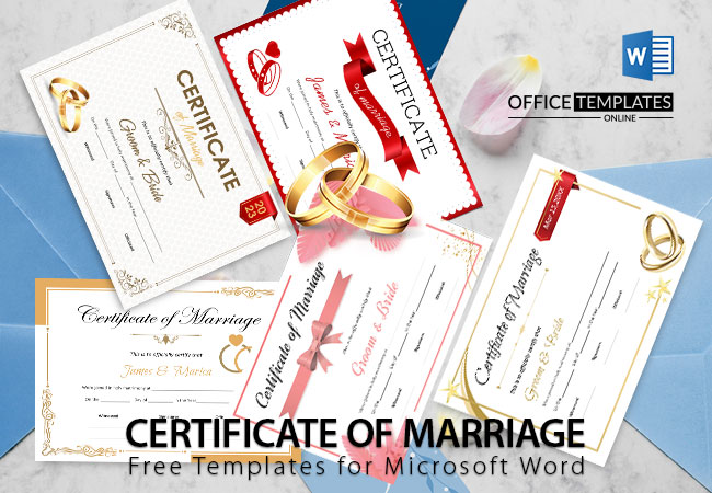 5 Free Editable Marriage Certificate Templates For Ms Word 2398