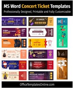 14+ Free Ready-to-Use Concert Ticket Templates & Designs