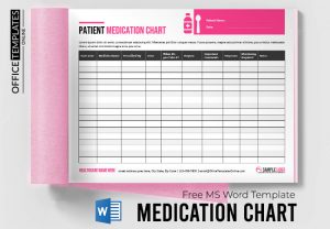 5+ Free Medication Log & Chart Templates for MS Word
