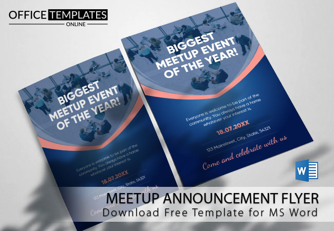 10 Free Announcement Flyertemplates In Ms Word Format