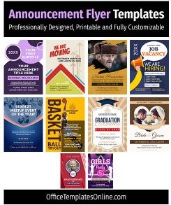 10+ Free Announcement Flyers & Brochure Templates