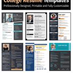 6+ Best Ever College Resumes in MS Word Format