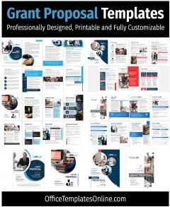 Premium Quality Free Grant Proposal Templates with Subpage Designs