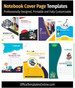 14+ FREE Notebook Cover Page Templates to Personalize Your Notebooks