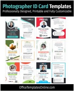 7+ Free Photographer ID Card Templates – Fully Editable & Printable