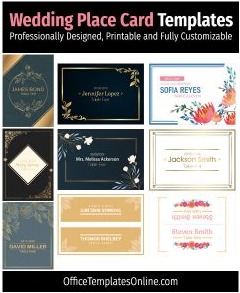 23+ Unique Wedding Place Card Templates to Impress Your Guests