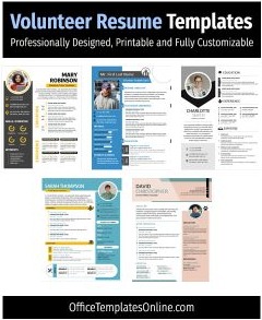 18 Professional Volunteer Resume Templates for Your Next Opportunity
