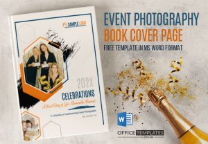Cover Page Design for Event Photography Book in MS Word Format