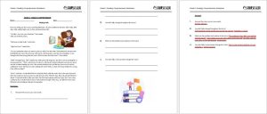 15+ FREE Reading Worksheet Templates in MS Word Format