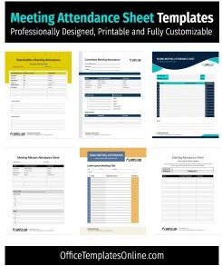 24+ Free Meeting Attendance Sheet Templates to Simplify Your Tracking
