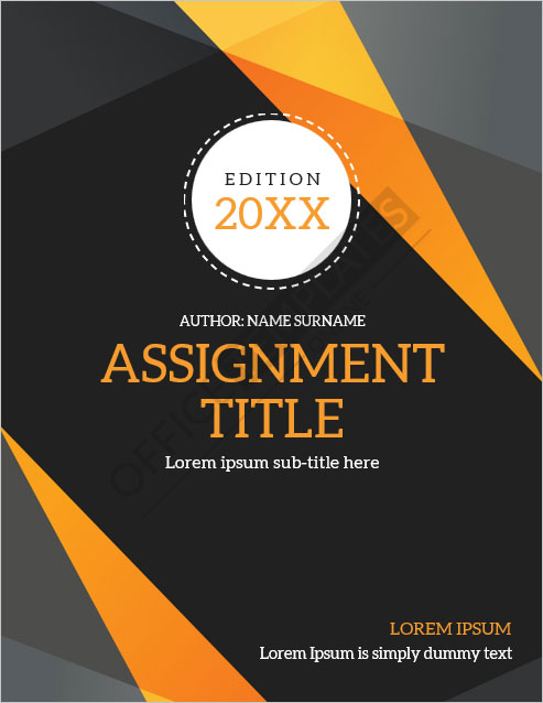 free cover page for assignment