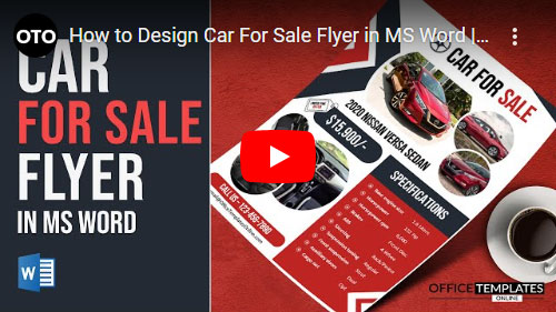 how-to-design-a-car-for-sale-flyer-in-ms-word