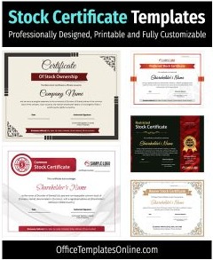11+ Professional Stock Certificate Templates for Every Need