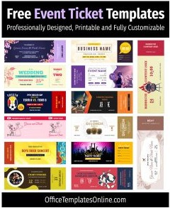Your Ticket to Success: Explore 14+ Free Event Ticket Templates for MS Word