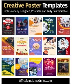 15+ Free, Dynamic Poster Templates in MS Word: Your Path to Customization