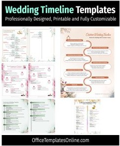 17+ Best FREE Wedding Timeline Templates for a Magical Celebration