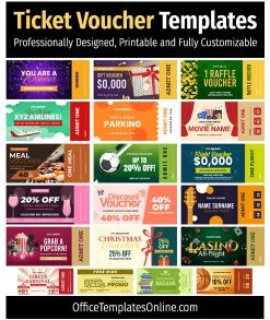 Enhance Your Events with 20+ Unique and Free Ticket Voucher Templates