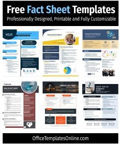 Stand Out from the Crowd: 14+ Free Fact Sheet Templates