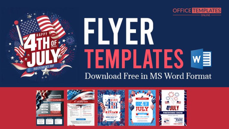 10+ Best 4th of July Flyer Templates in MS Word Format