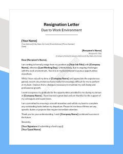 40+ Impactful Resignation Letter Templates in MS Word Format