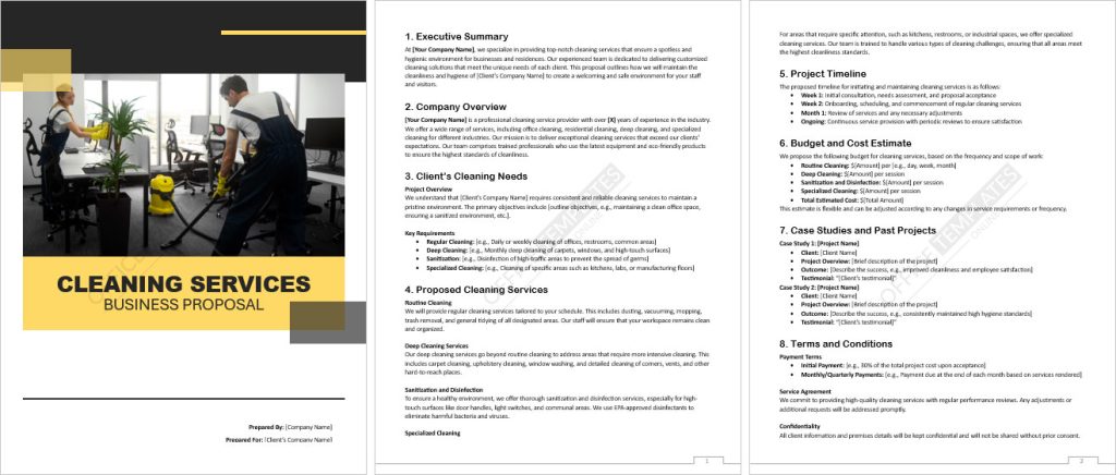 Cleaning Services Business Proposal Template