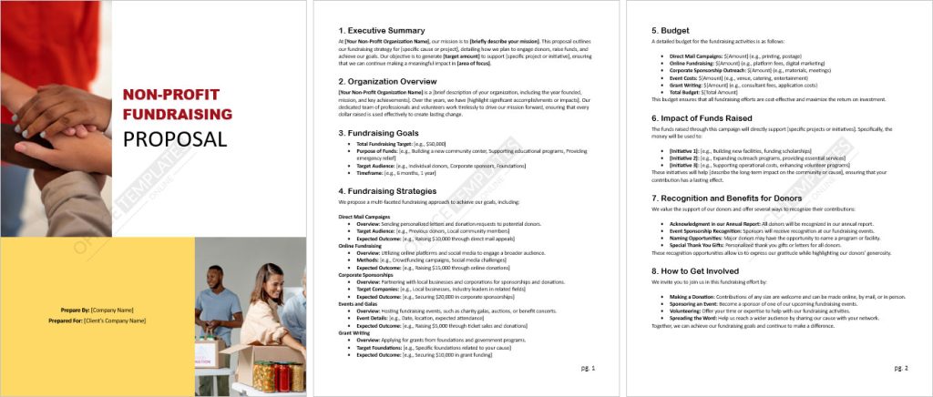 Non-Profit Fundraising Proposal Template