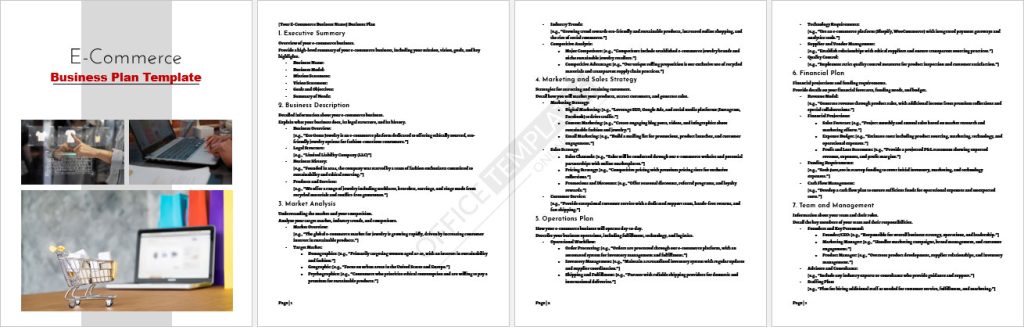 E-Commerce Business Plan Template