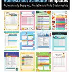 26 Free Homeschool Schedule Templates (Printable & Editable)