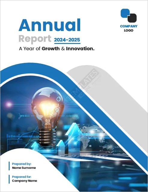 Annual Report Cover Page Template