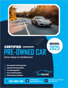 Certified Pre-Owned Car Flyer Template