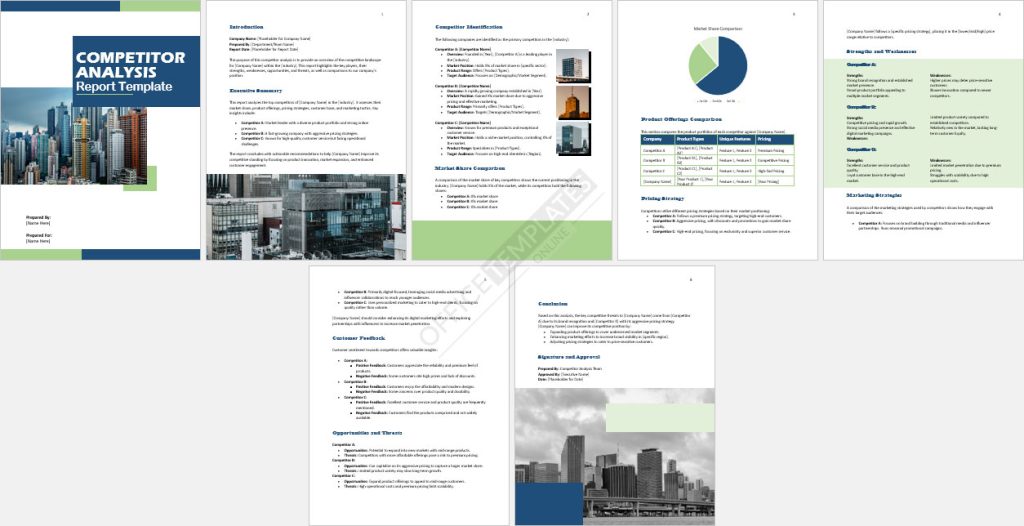 Competitor Analysis Report Template