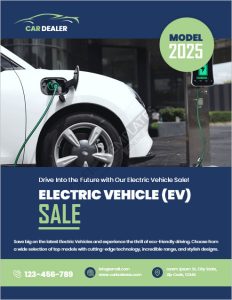 Electric Vehicle (EV) Sale Flyer Template