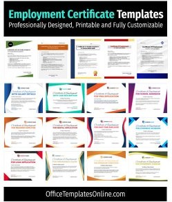 30+ Free Certificate of Employment Templates for HR Departments