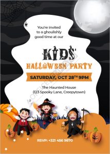 Kids’ Halloween Party Invitation Template